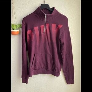 Vs pink quarter zip sweater small